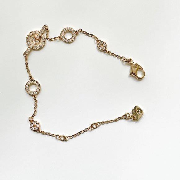 Swarovski Crystal Gold Plated Bracelet - Picture 2 of 3